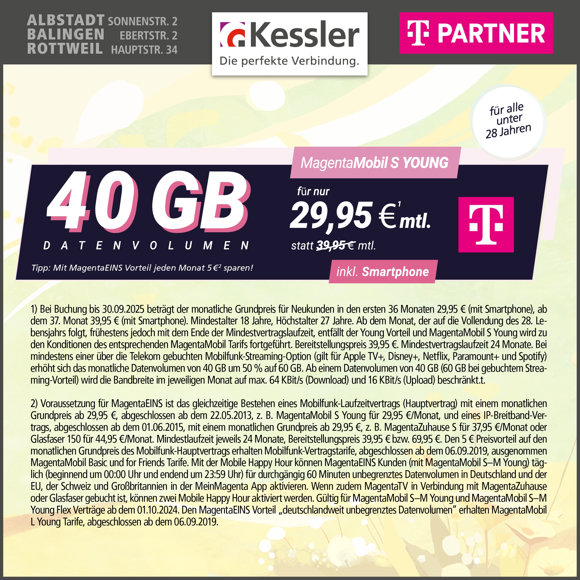 Magenta Mobil S Young mit Apple iPhone 15