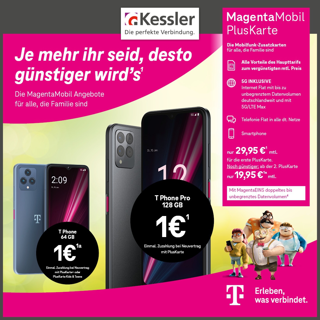 Telekom Magenta Mobil PlusKarte mit T-Phone