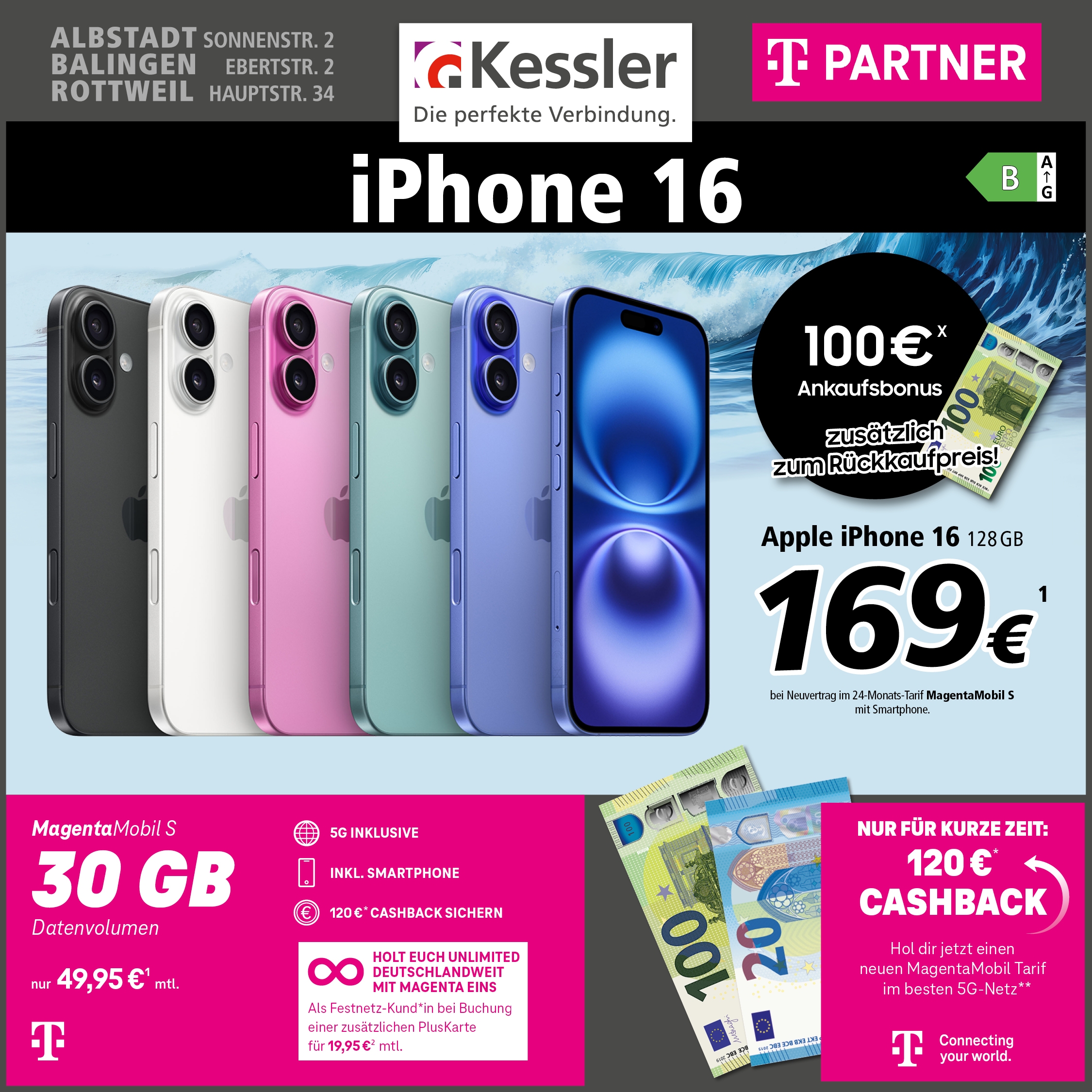 MagentaMobil S mit iPhone 16