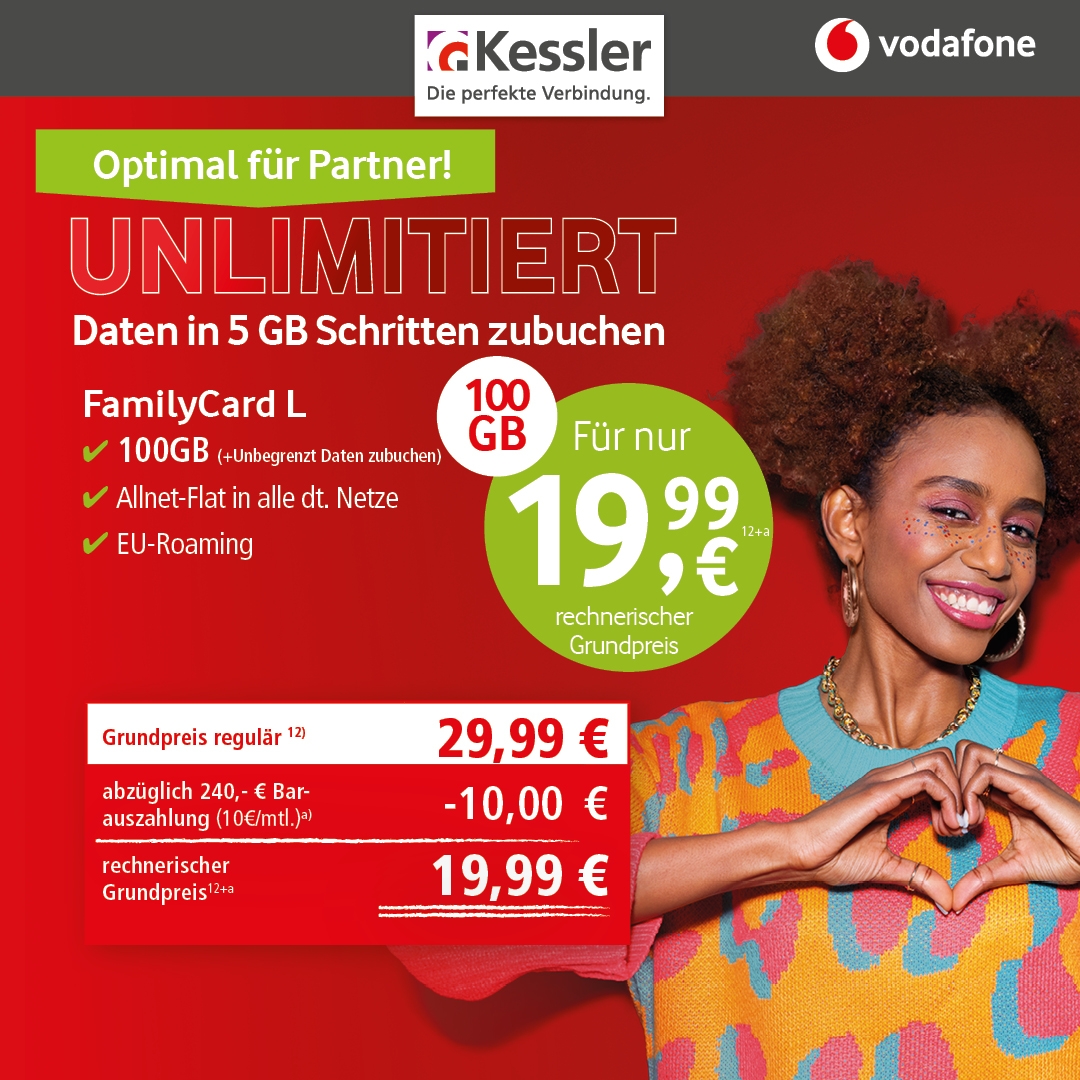 Vodafone Family Card L Unlimited