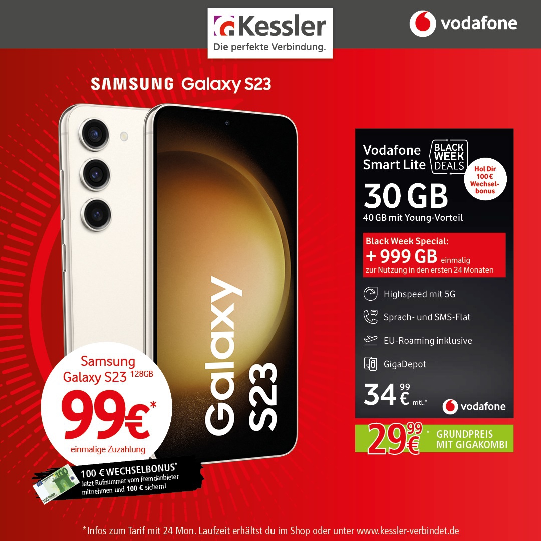 Vodafone SmartLite mit Samsung S23 128GB