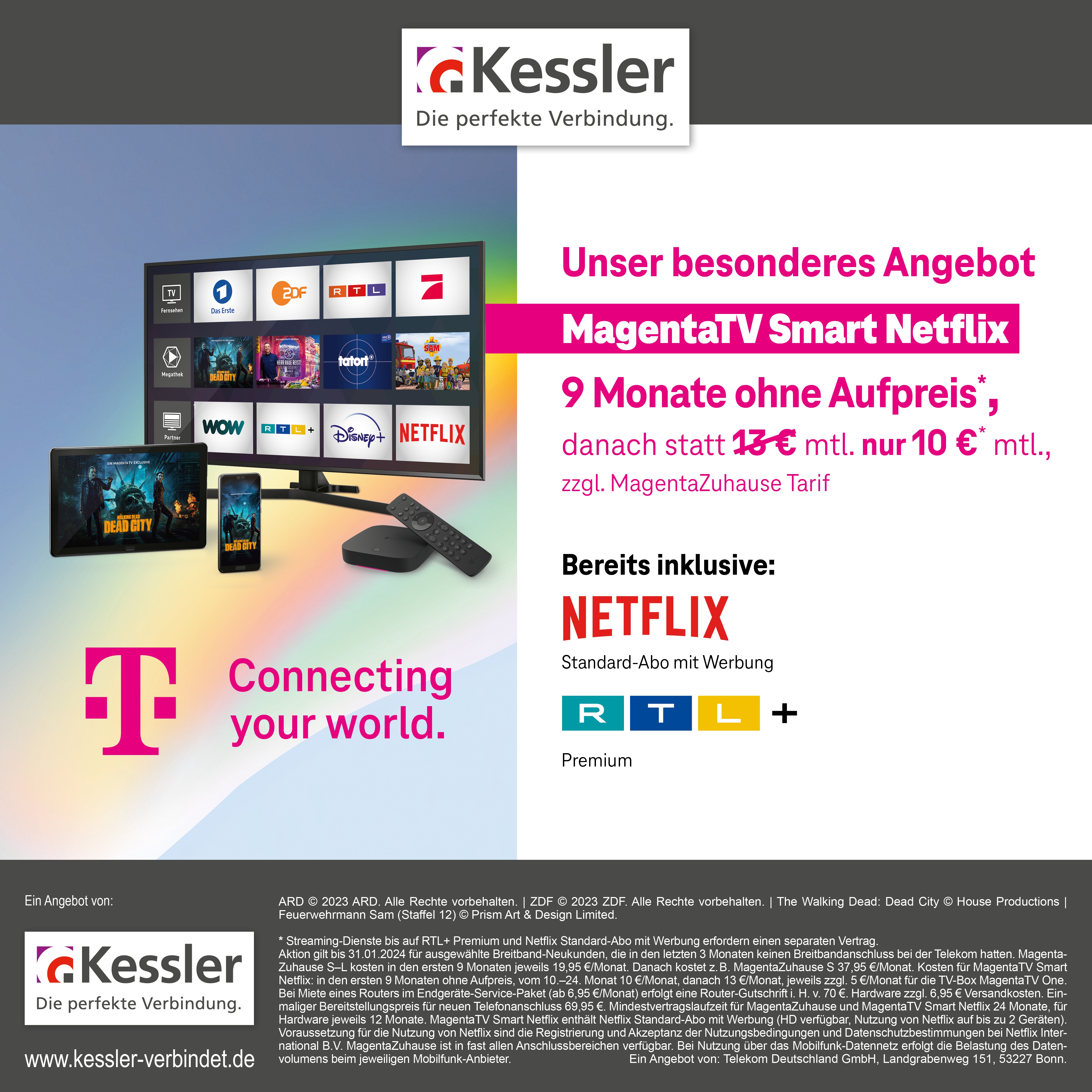MagentaTV für Mieter*innen 9 Monate ohne Aufpreis