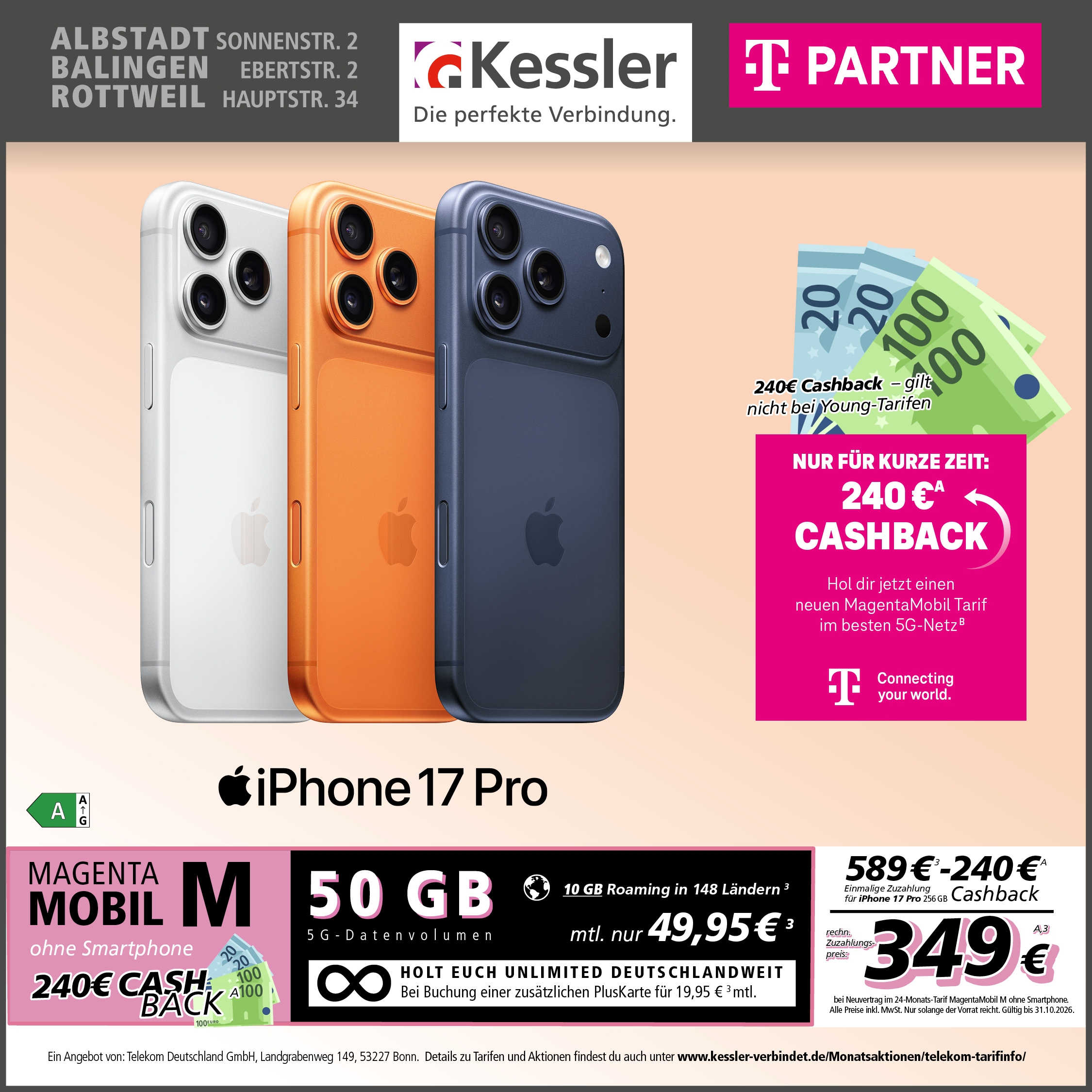 MagentaMobil M mit Apple iPhone 17 Pro