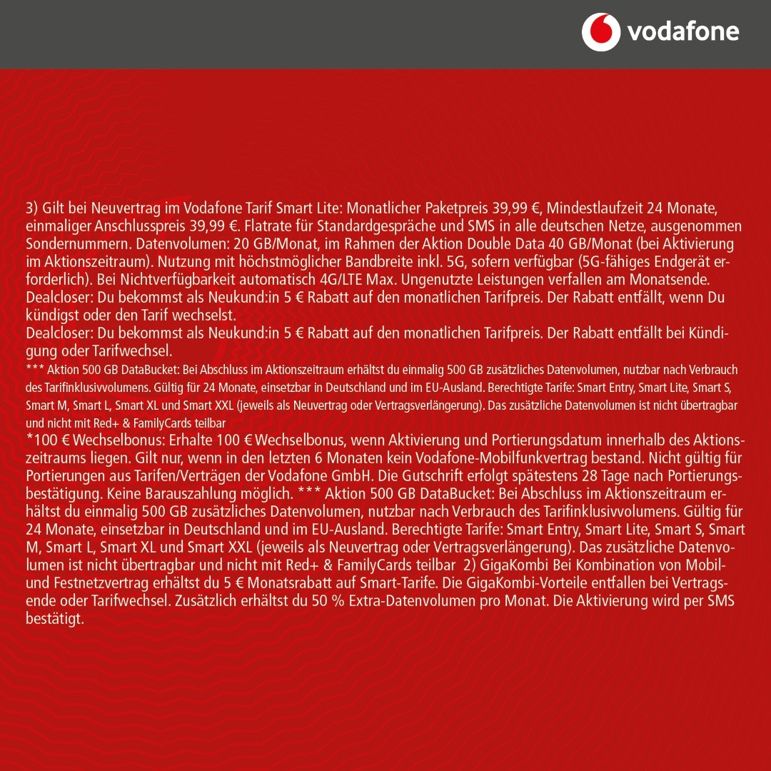 Vodafone Smart Lite mit Samsung Galaxy S25 128GB