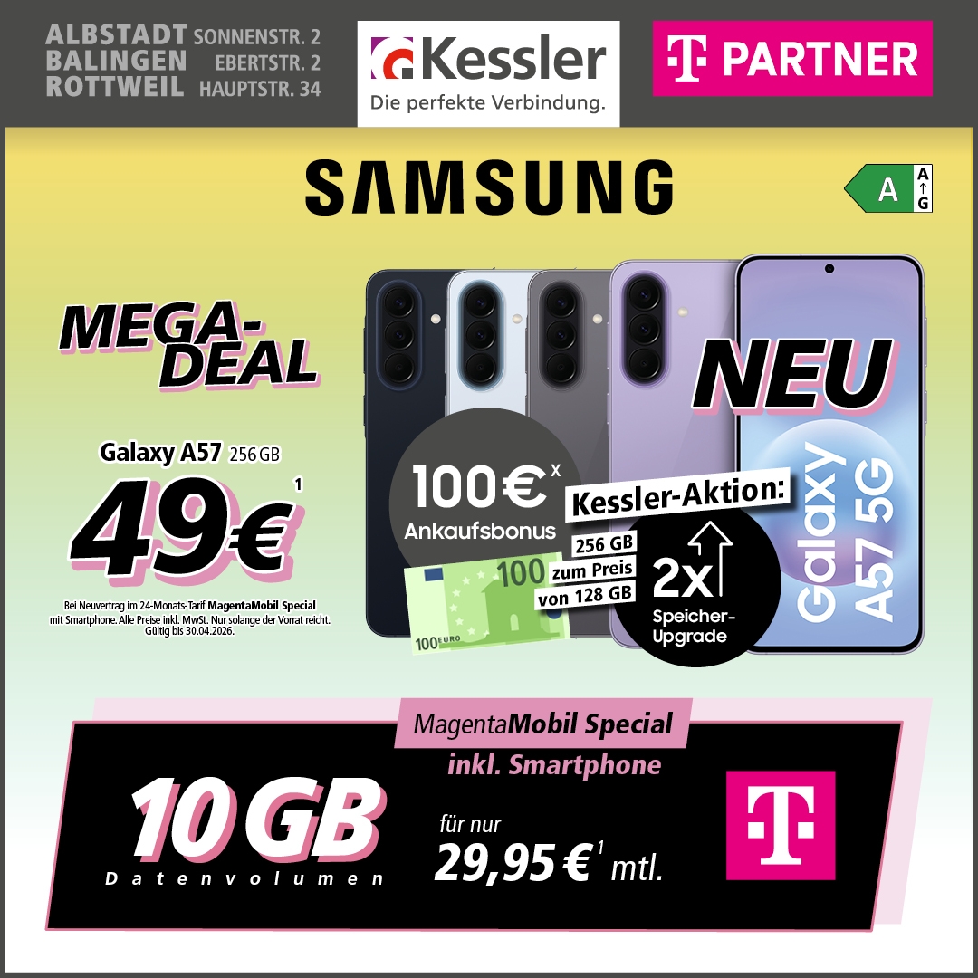 MagentaMobil Special mit Samsung Galaxy A57 5G