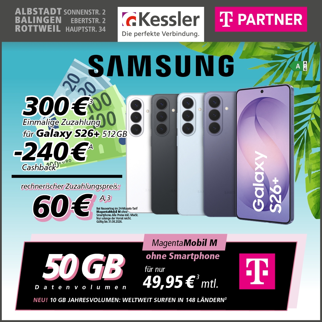 MagentaMobil M mit Galaxy S26+