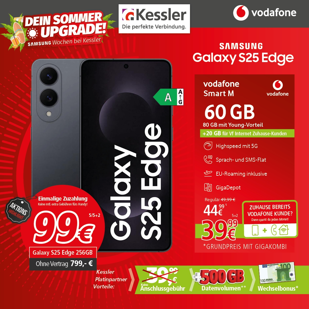 Vodafone Smart M mit Galaxy S25 Edge