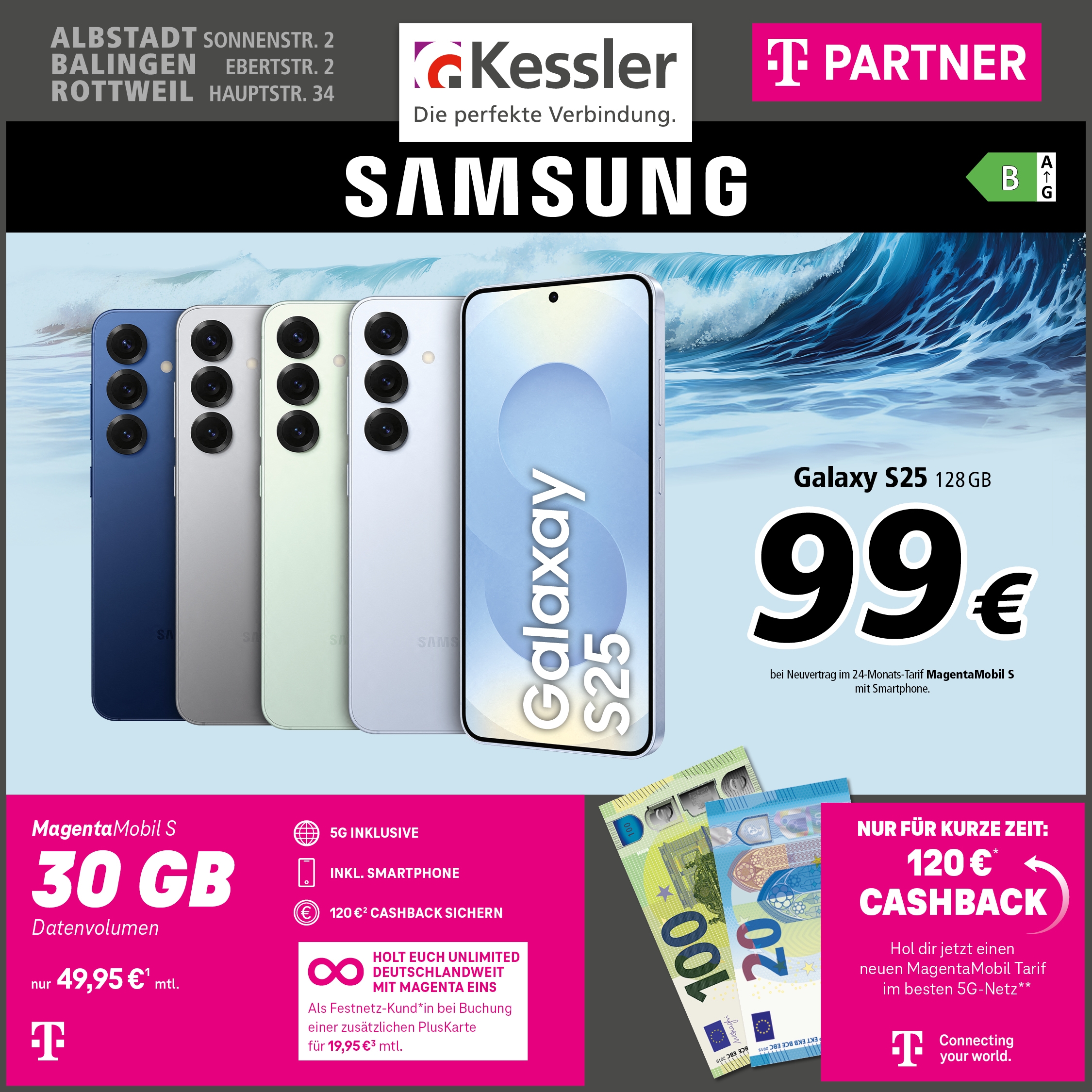 MagentaMobil S mit Samsung Galaxy S25