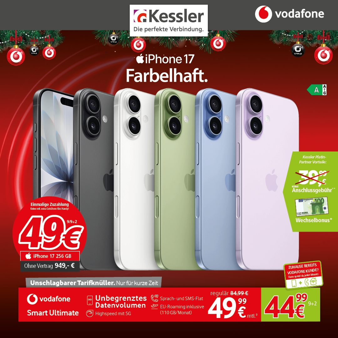 Vodafone Smart Ultimate mit iPhone 17 256GB