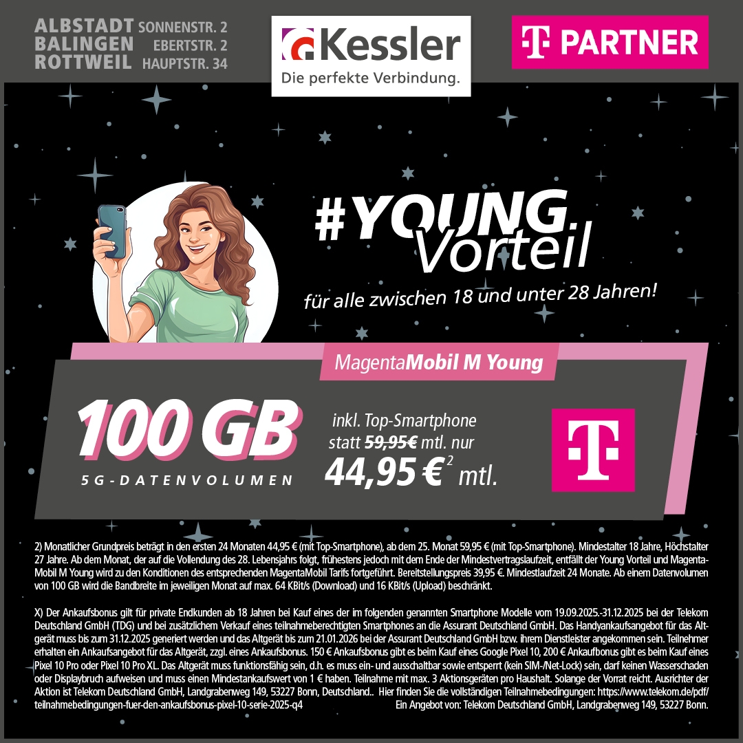 MagentaMobil Young M mit Google Pixel 10