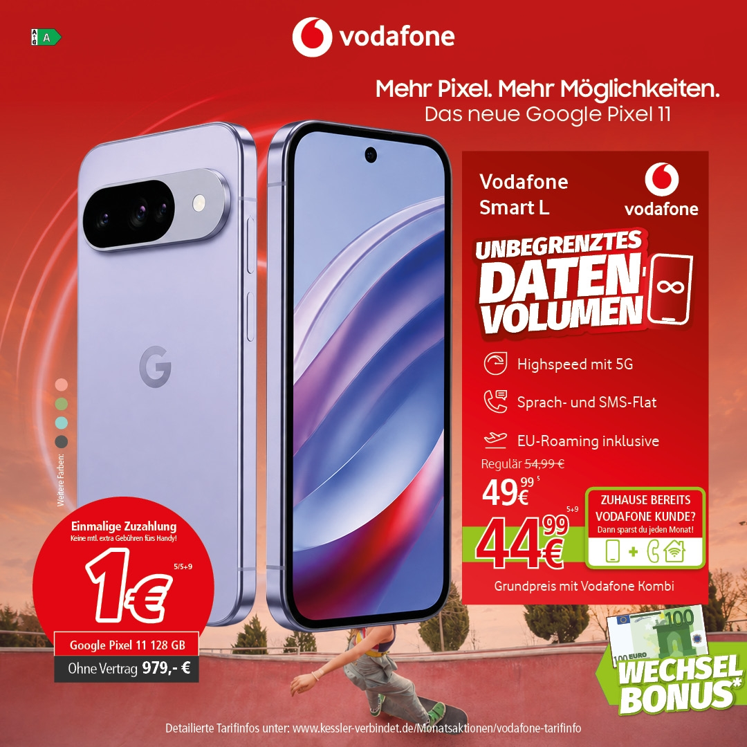 Vodafone Smart L mit Google Pixel 11