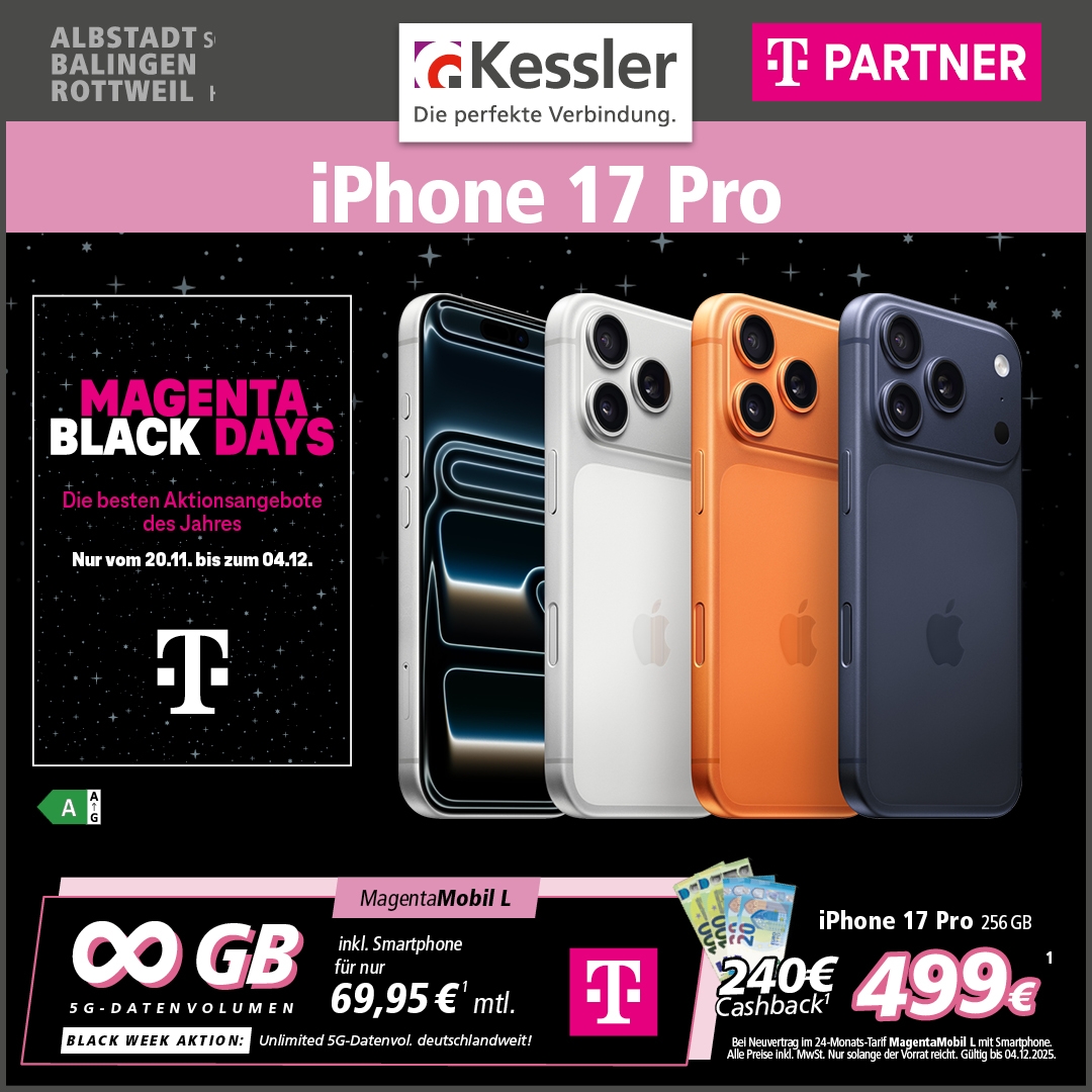 Magenta Mobil L mit Apple iPhone 17 Pro