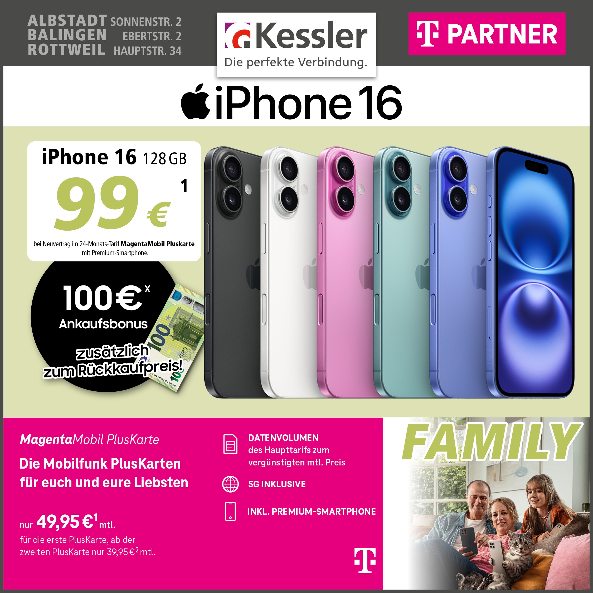 Magenta Mobil PlusKarte mit iPhone 16