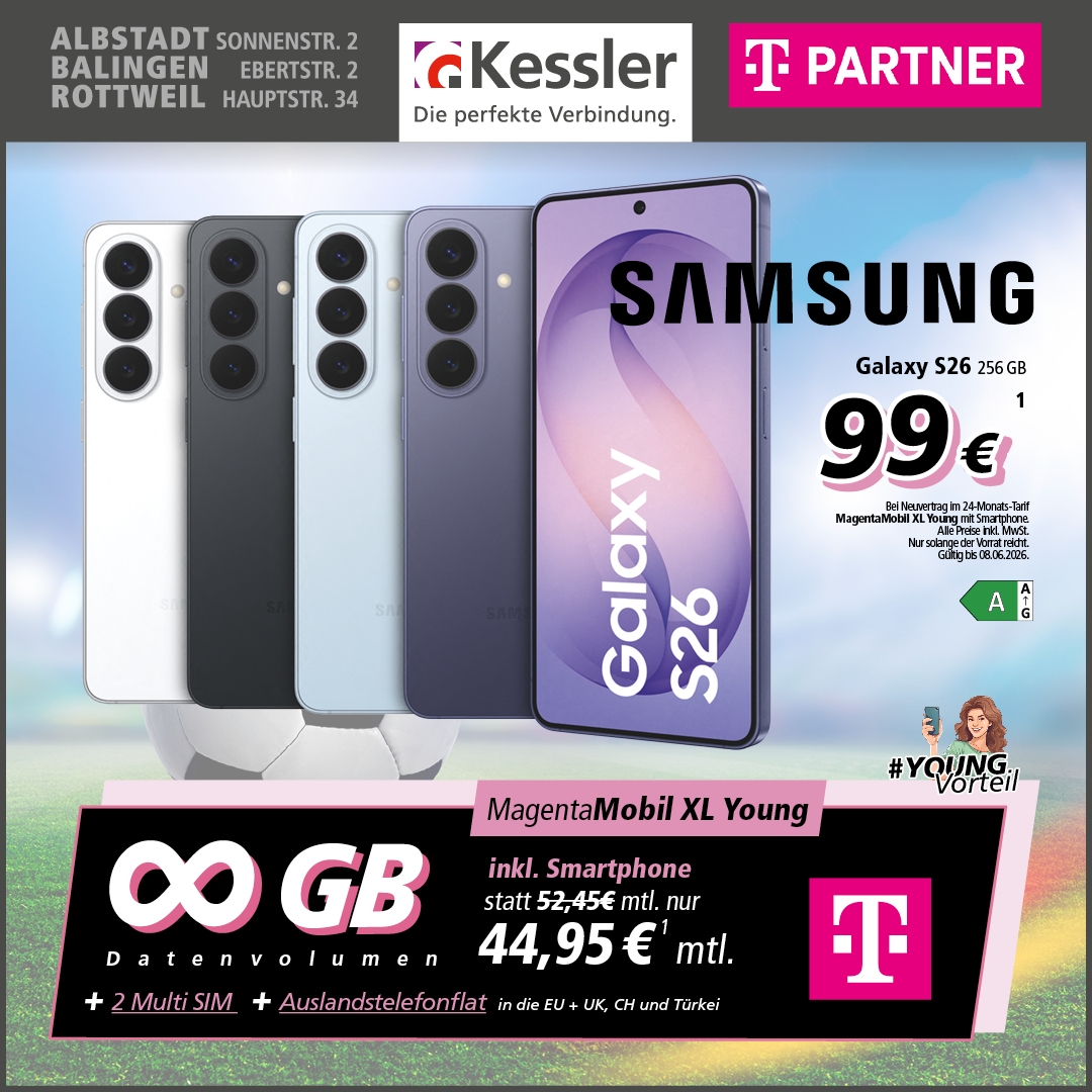 MagentaMobil XL Young mit Galaxy S26 256GB