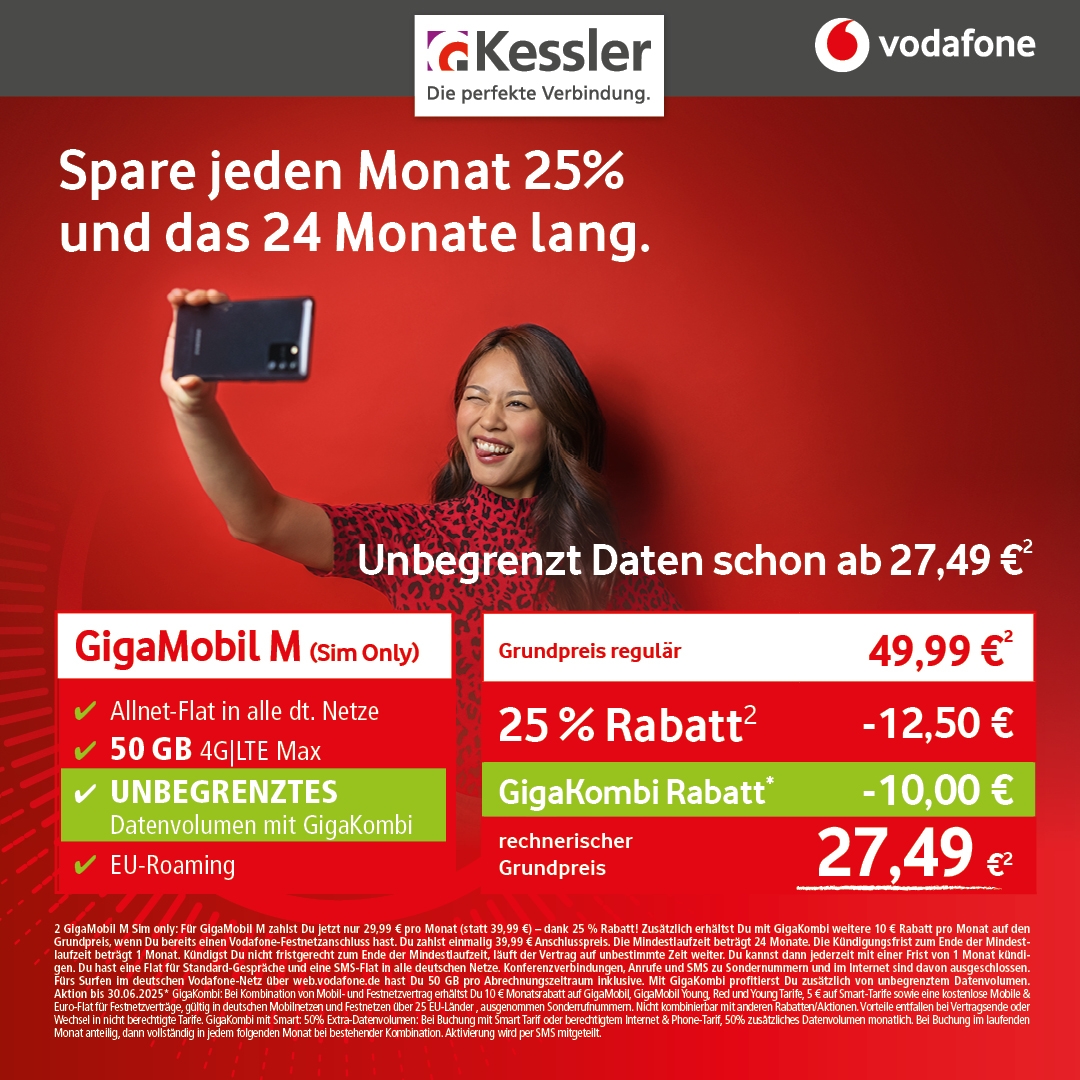 GigaMobil M Unlimited mit Gigakombi