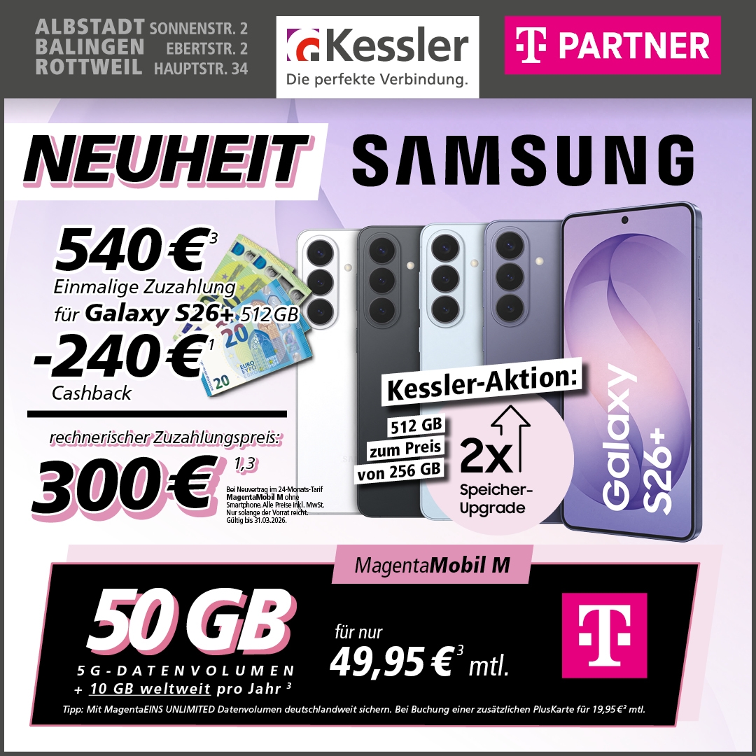 MagentaMobil M mit Galaxy S26+
