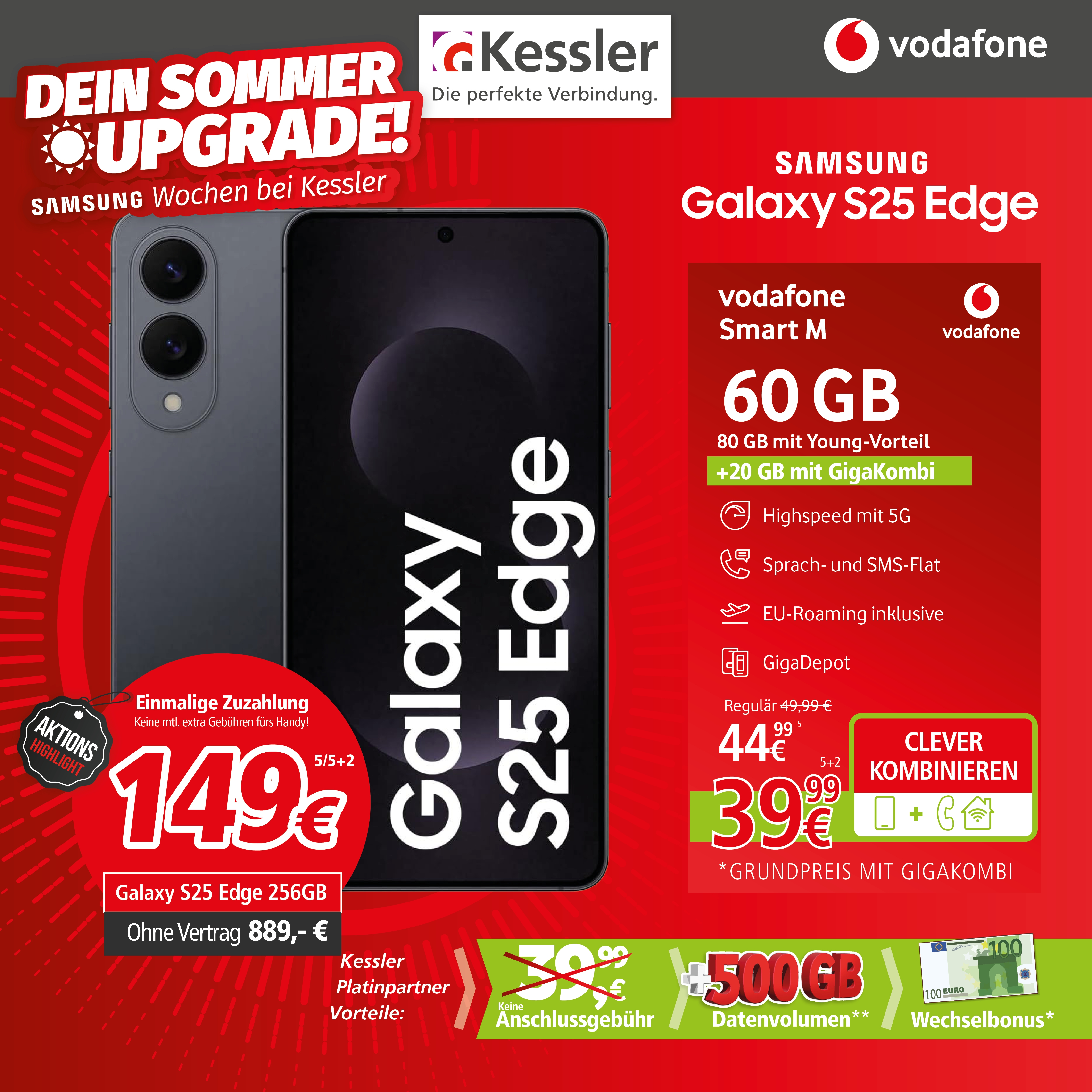 Vodafone Smart M mit Galaxy S25 Edge