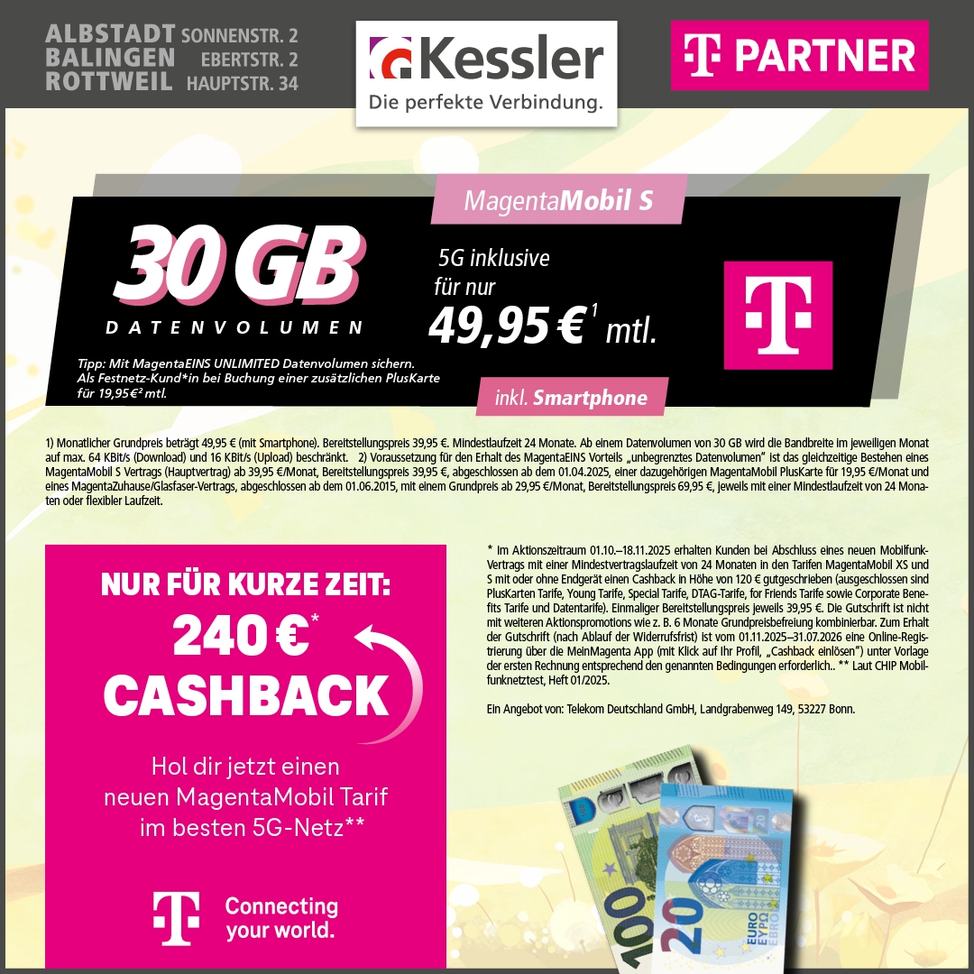 Magenta Mobil S mit Apple iPhone 16