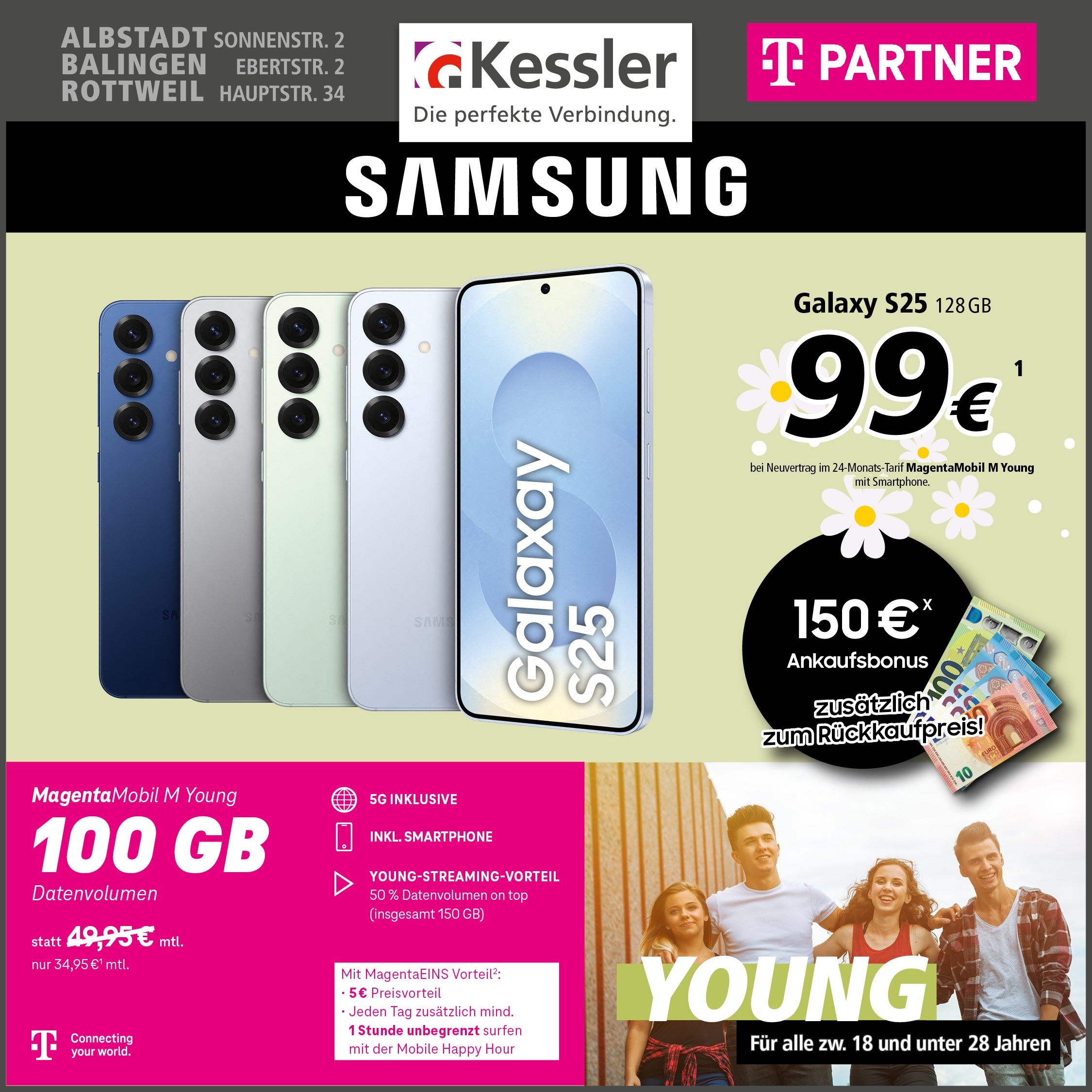 MagentaMobil M Young Samsung mit Galaxy S25