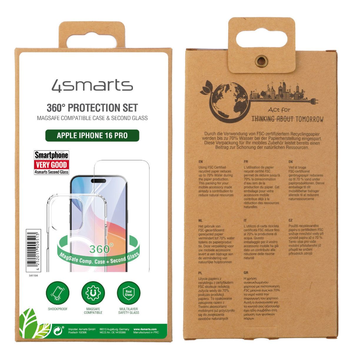 360° Premium Protection Set iPhone 16 Pro MagSafe