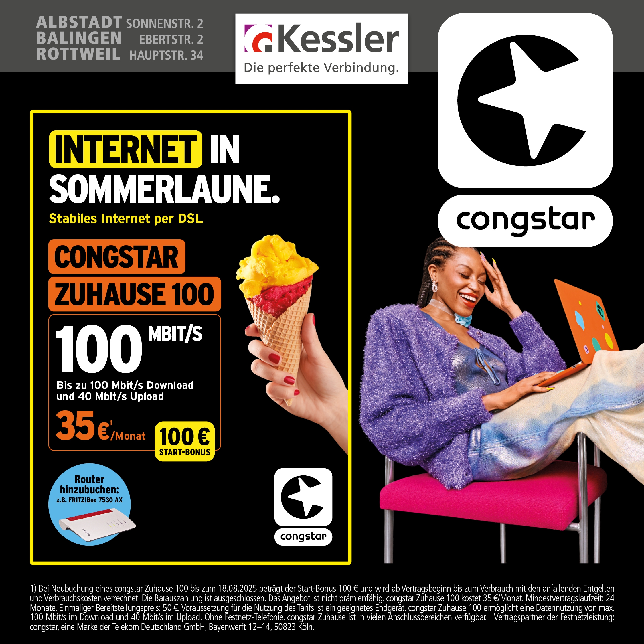 Congstar Zuhause 100 DSL