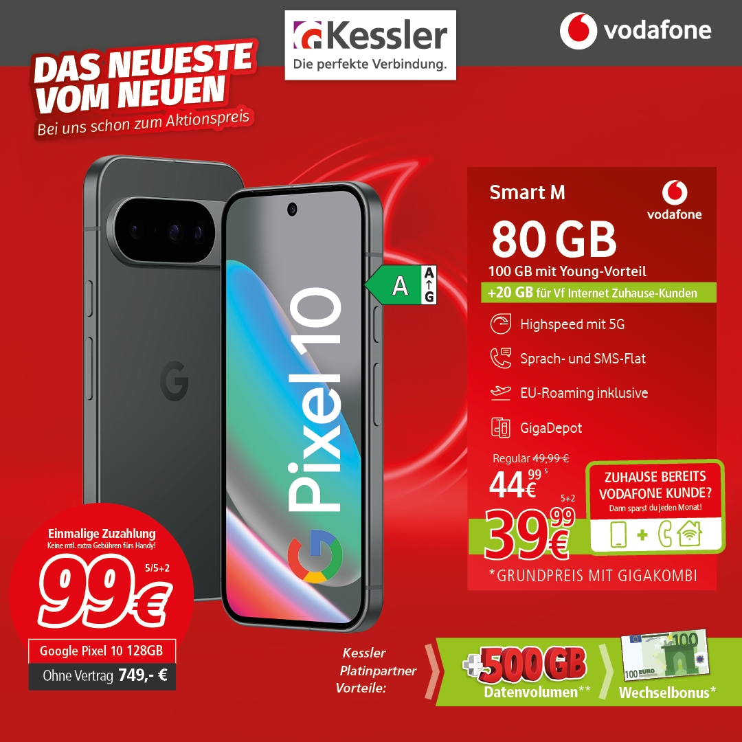 Vodafone Smart M mit Google Pixel 10