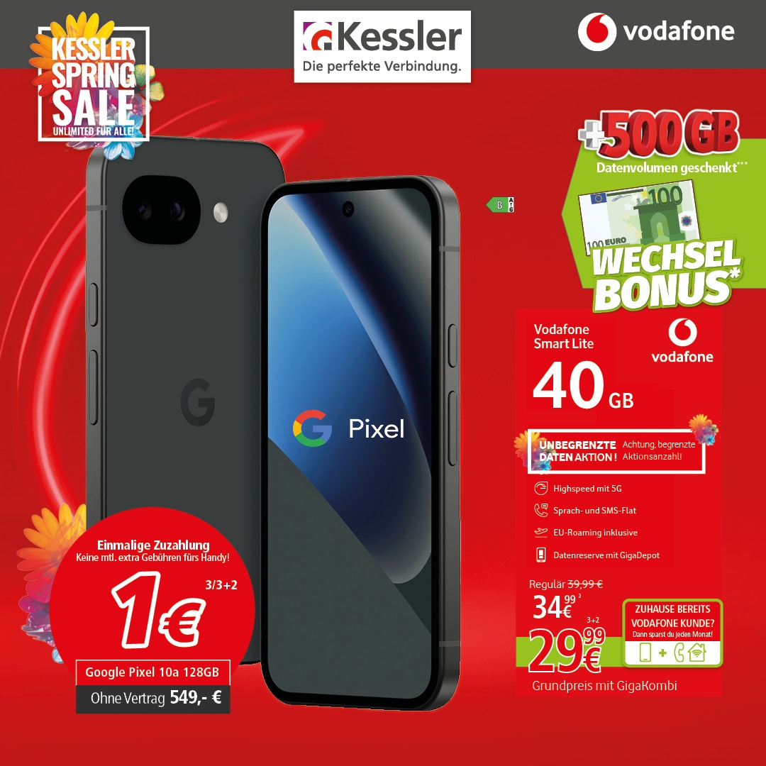 Vodafone Smart Lite mit Google Pixel 10a 128GB