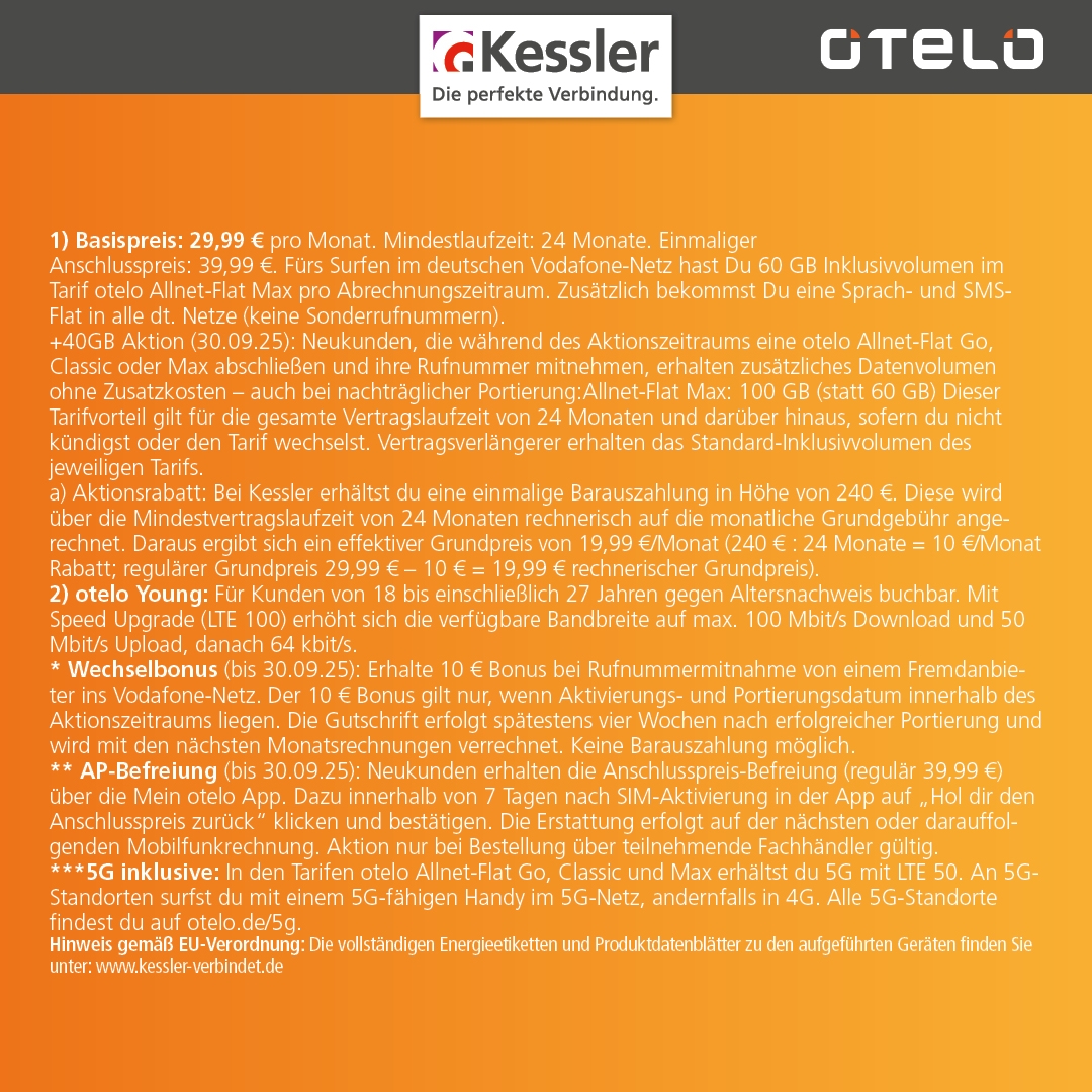 OTELO MAX 19,99 EUR statt 29,99 EUR