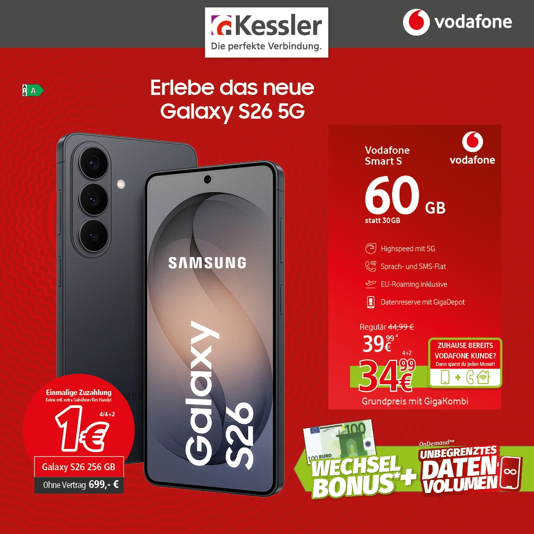 Vodafone Smart S mit Galaxy S26