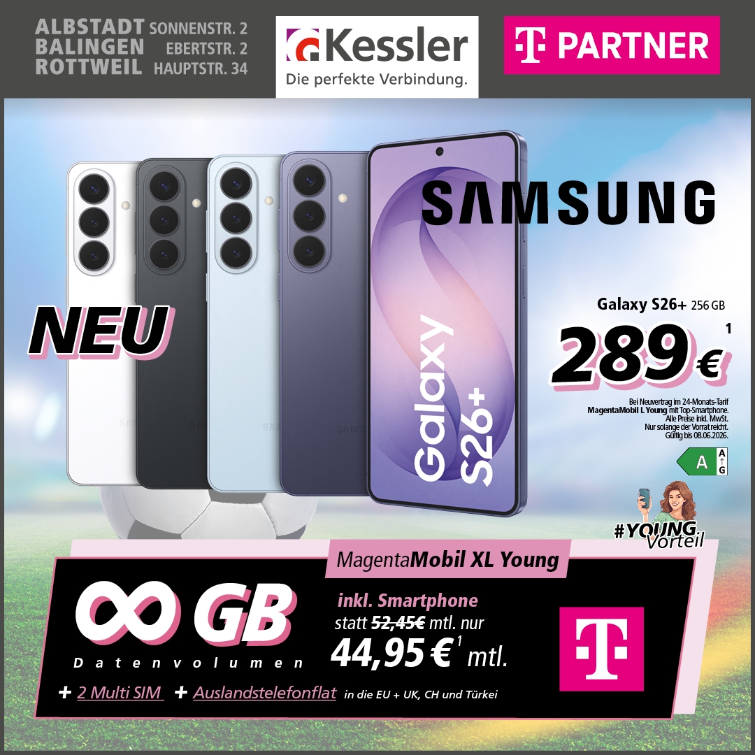 MagentaMobil XL Young mit Galaxy S26+ 256GB