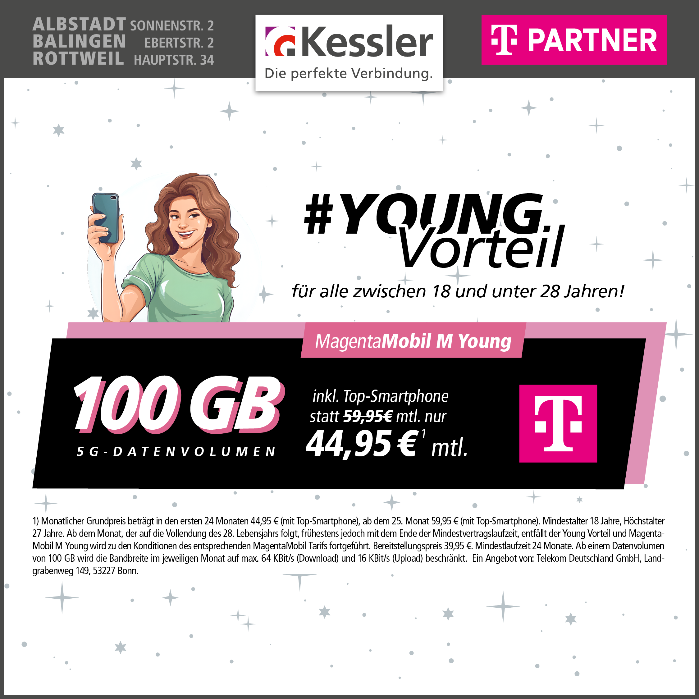Magenta Mobil M Young mit Apple iPhone 16