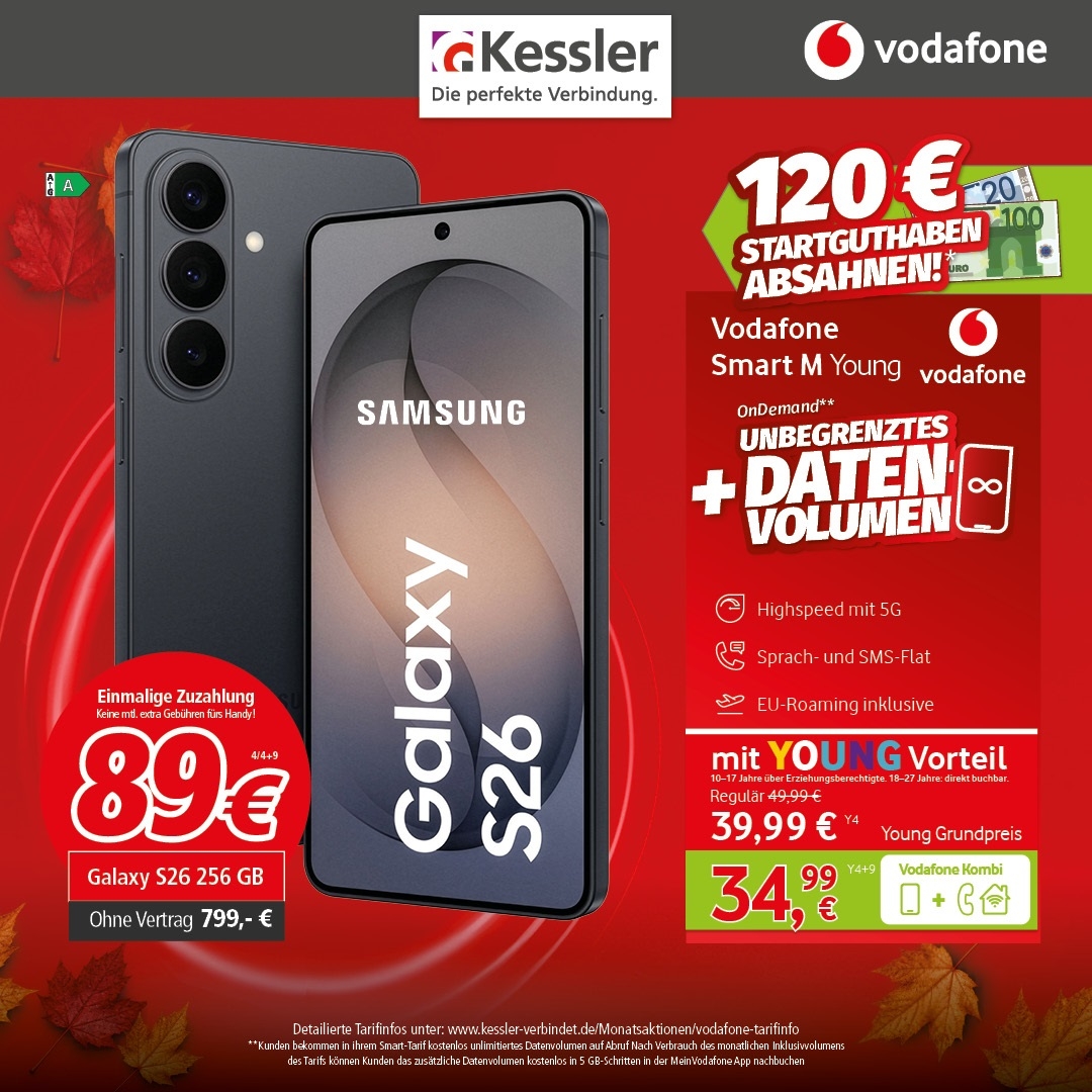 Vodafone Smart M Young m. Samsung S26 256GB