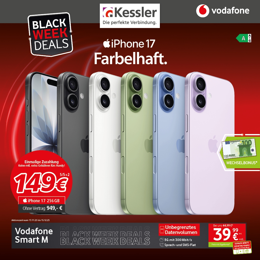 Vodafone Smart M mit iPhone 17 256GB