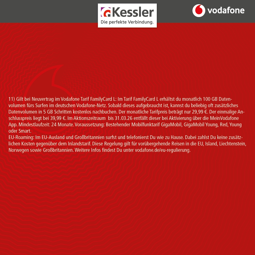 Vodafone FamilyCard K mit Google Pixel 9a