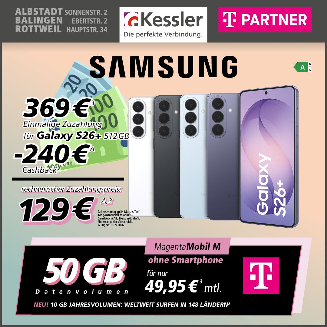 MagentaMobil M mit Galaxy S26+