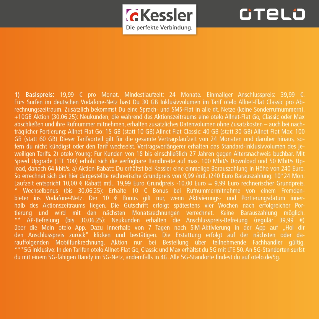 OTELO Classic 9,99 EUR statt 19,99 EUR