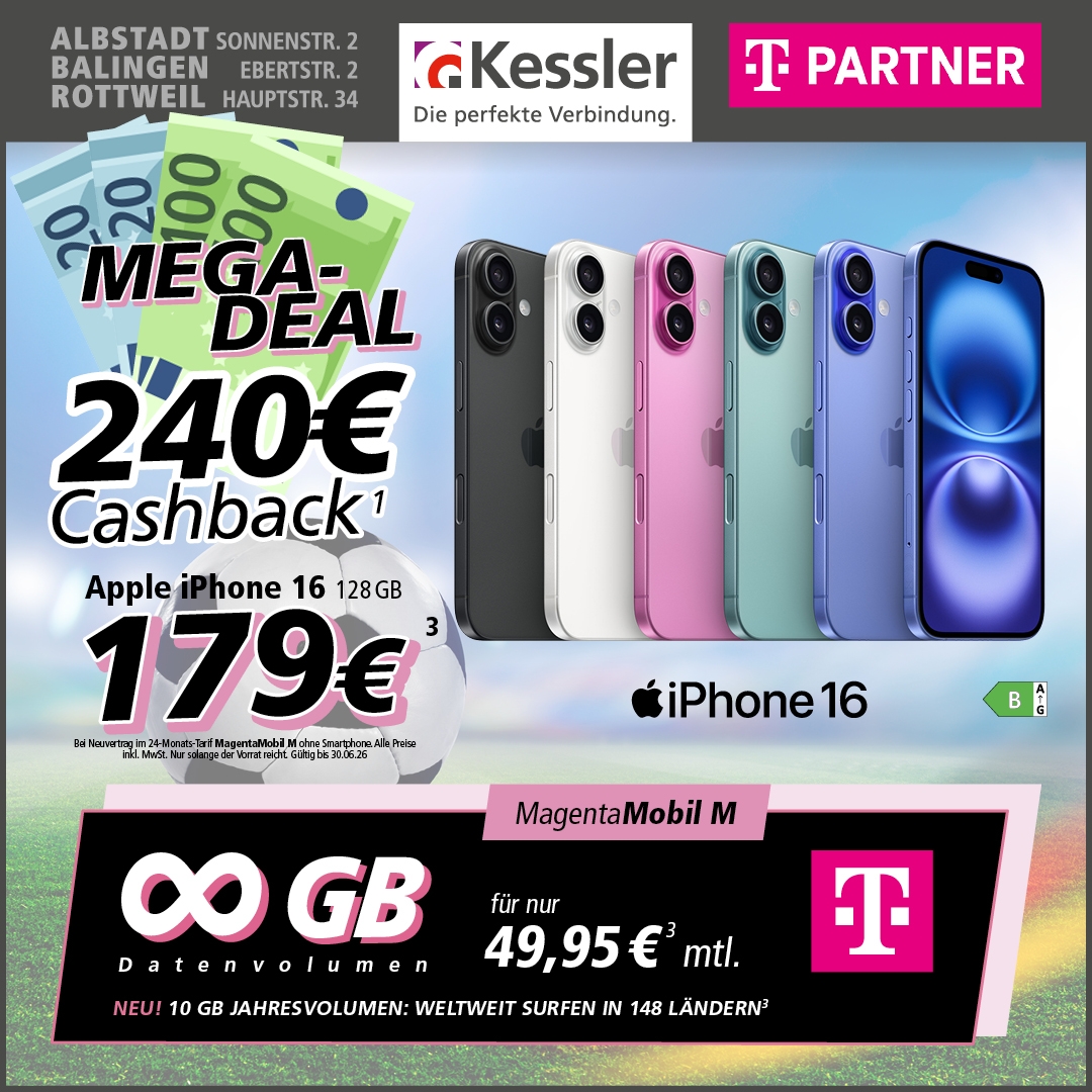 MagentaMobil M mit Apple iPhone 16