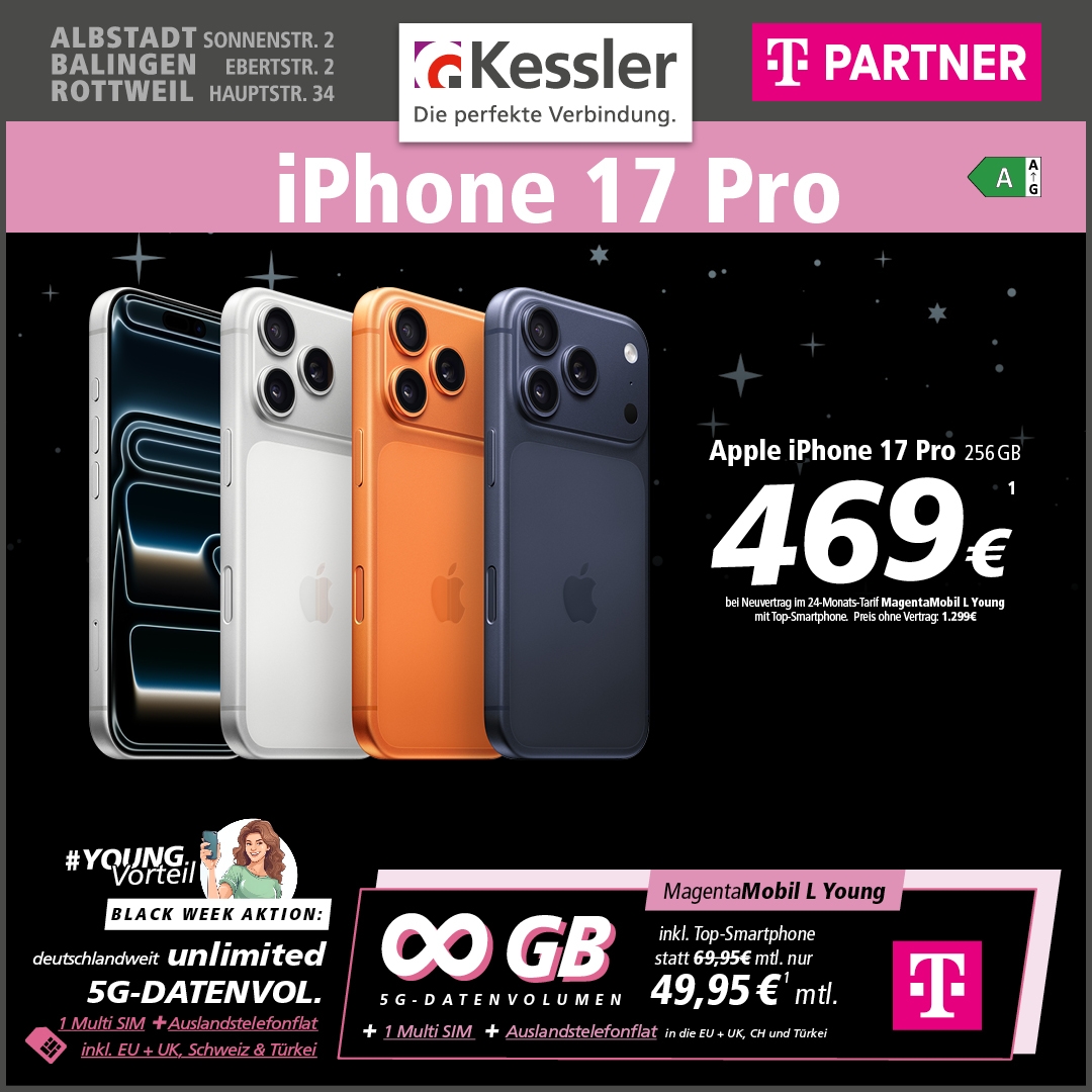 MagentaMobil L Young mit iPhone 17 Pro