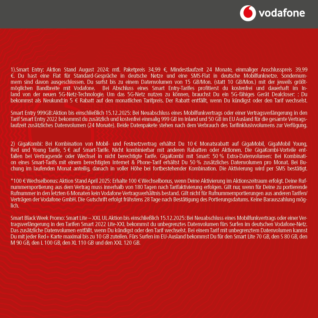 Vodafone Smart Entry m. Samsung S25FE 128GB