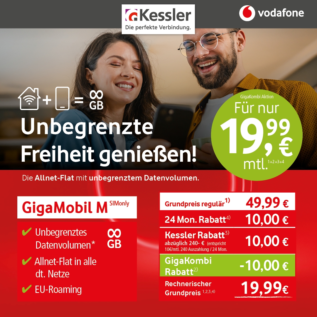 GigaMobil M Unlimited mit Gigakombi