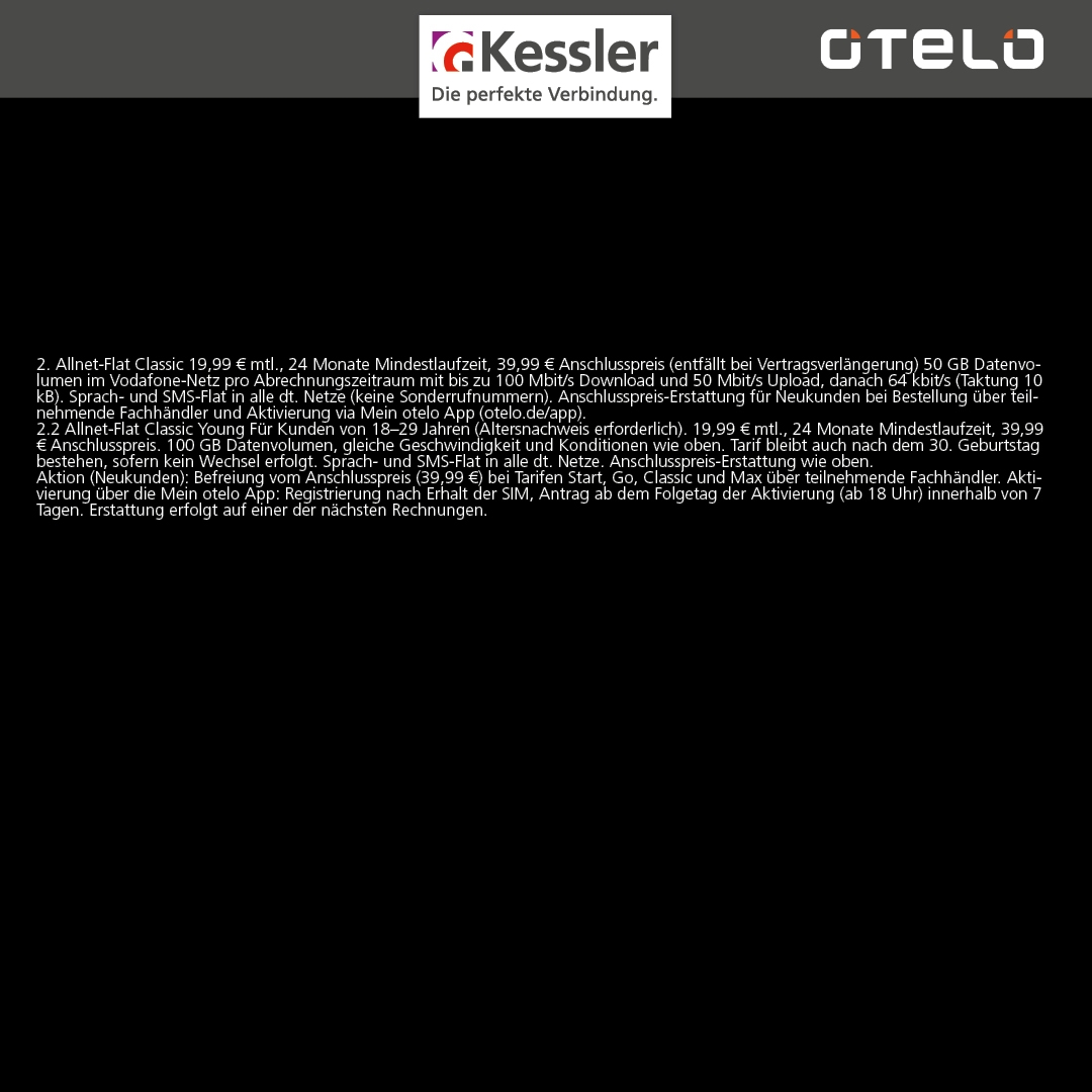 OTELO Classic mit Galaxy A17 5G 128GB