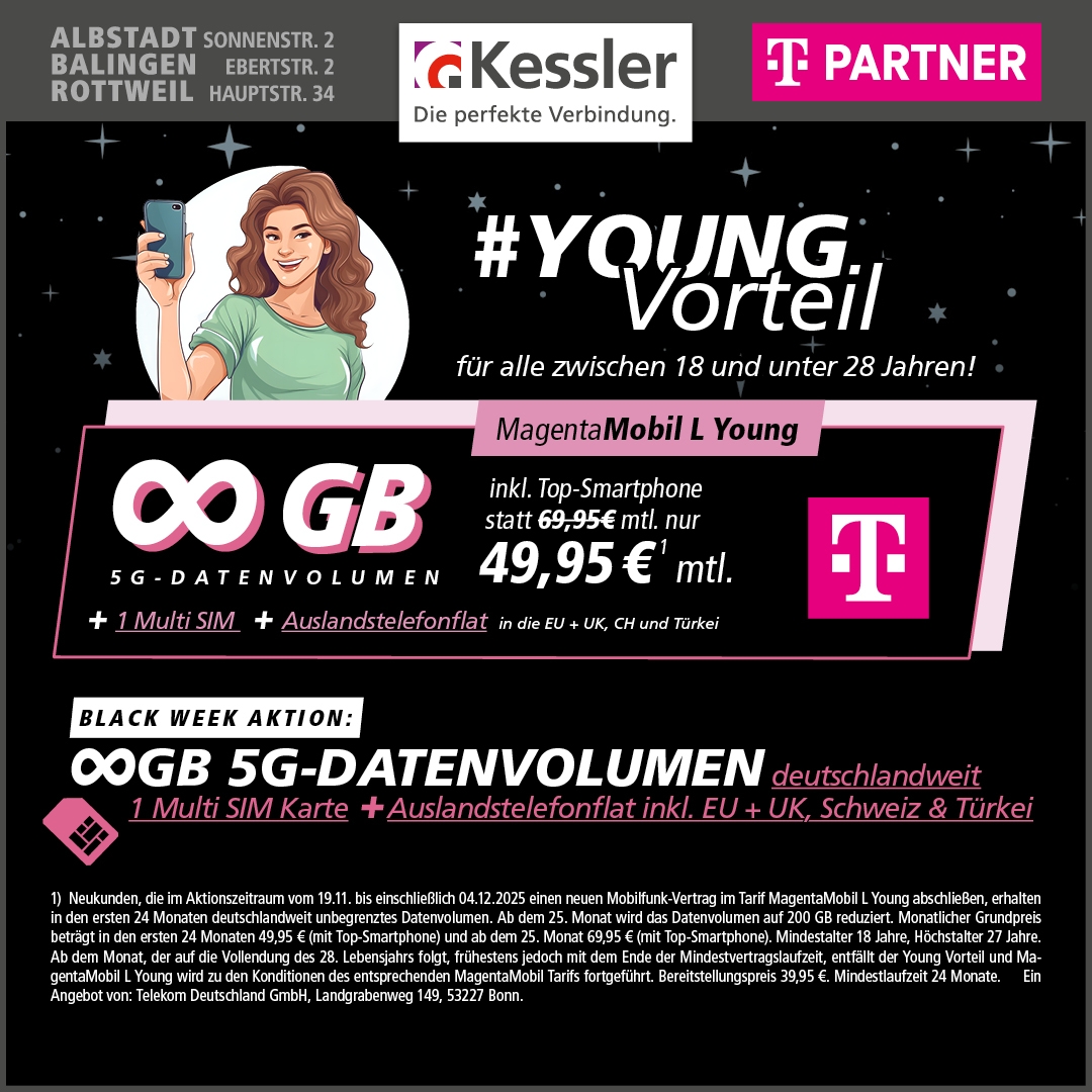MagentaMobil L Young mit iPhone Air