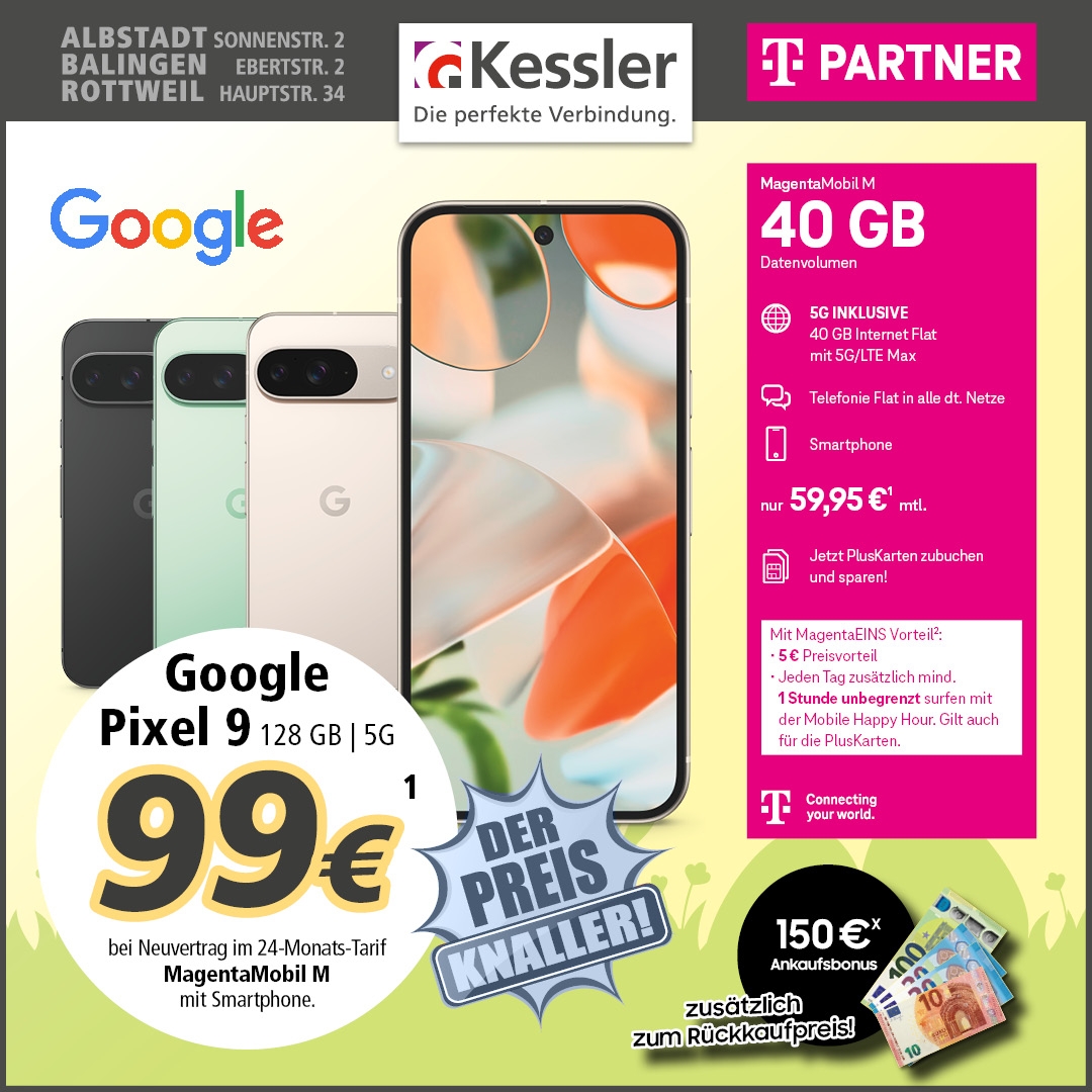 MagentaMobil M mit Google Pixel 9 128GB