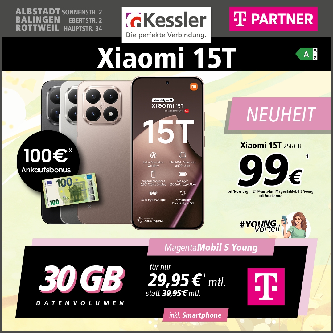 MagentaMobil Young S mit Xiaomi 15T