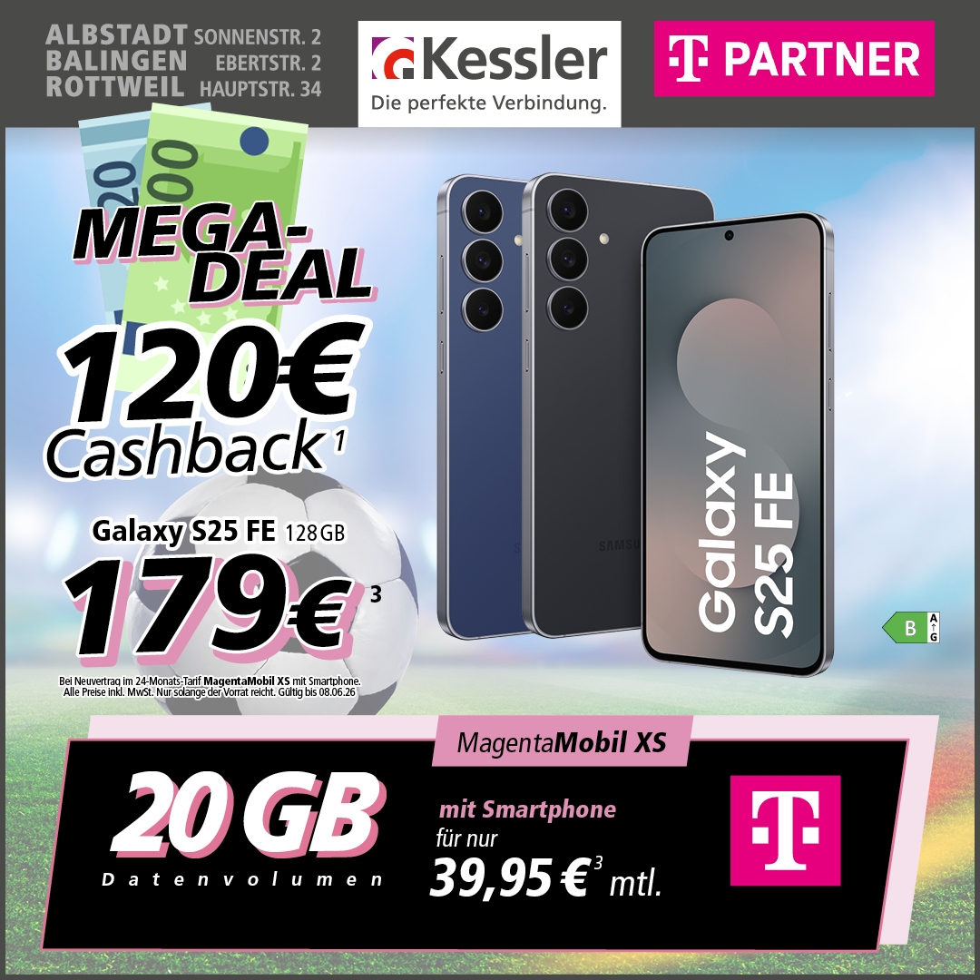 Magenta Mobil XS mit Galaxy S25 FE