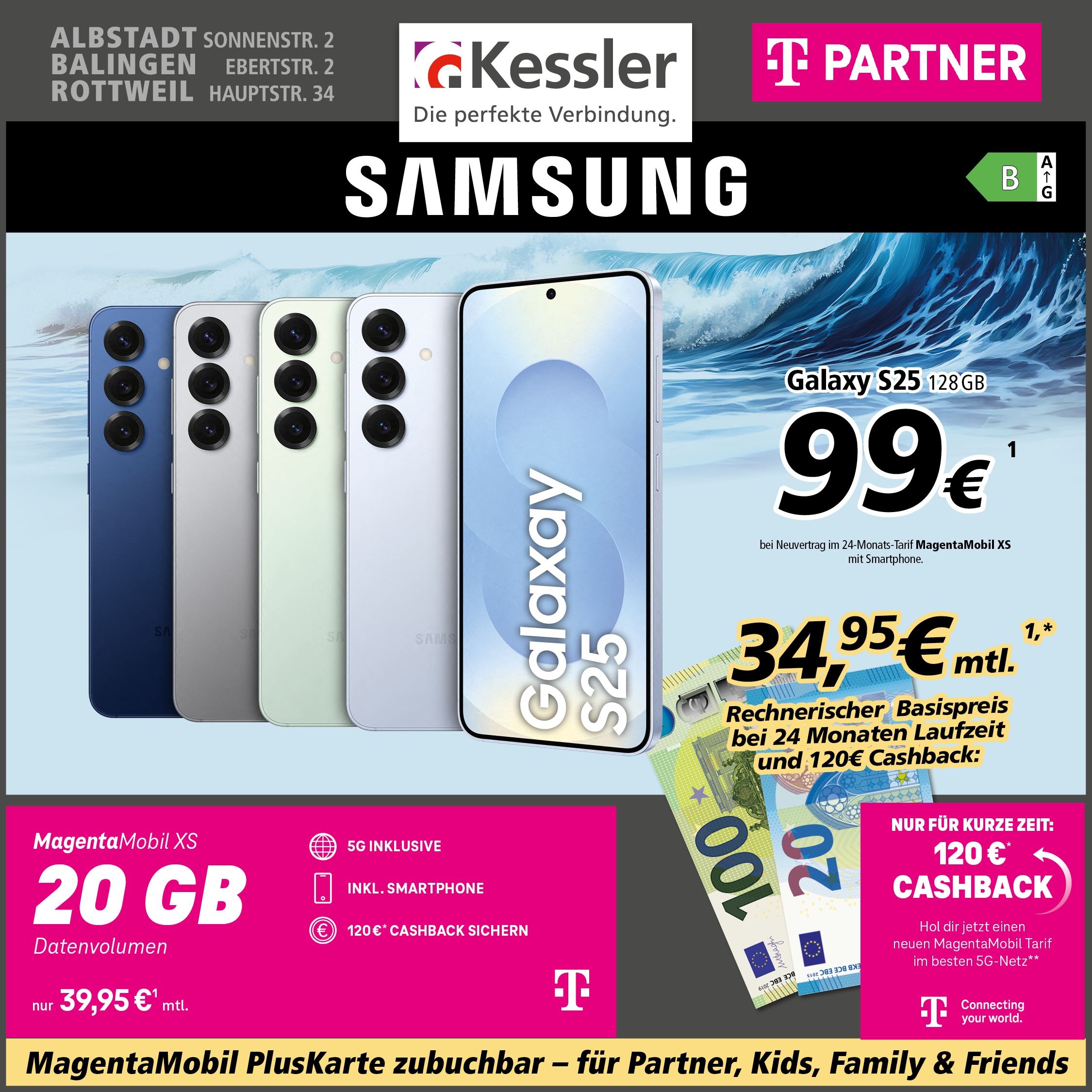 MagentaMobil XS mit Samsung Galaxy S25