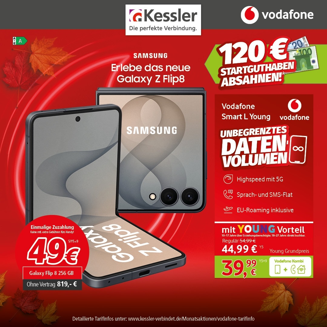 Vodafone Smart L Young mit Galaxy Z Flip8