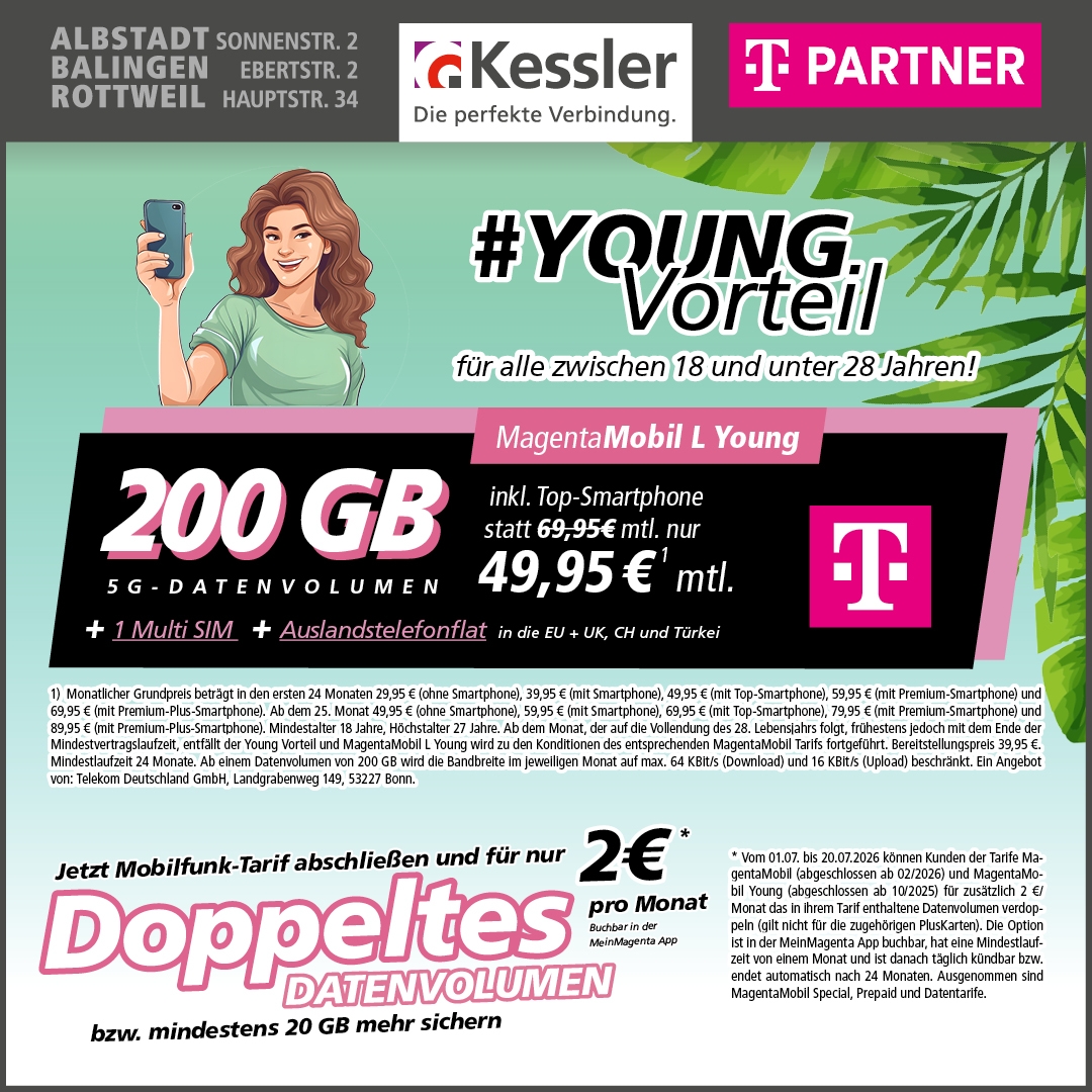 MagentaMobil L Young mit iPhone 17