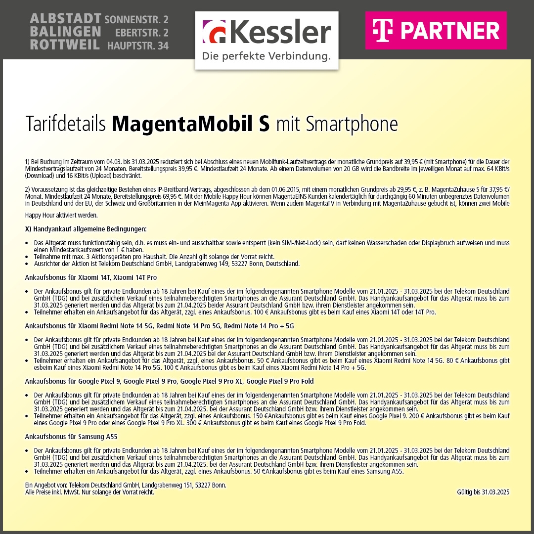 MagentaMobil S mit Galaxy S24FE 128GB