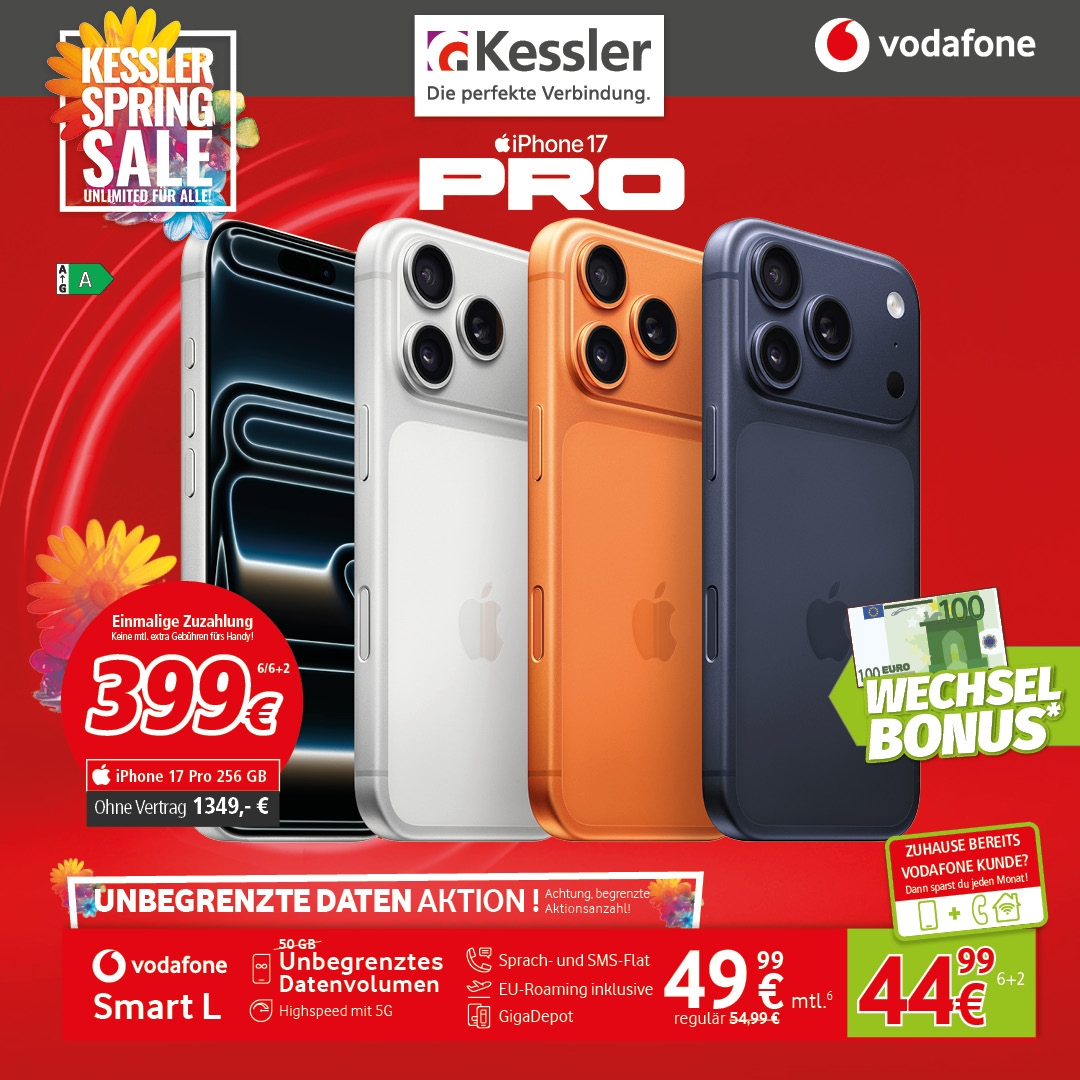Vodafone Smart L mit iPhone 17 Pro